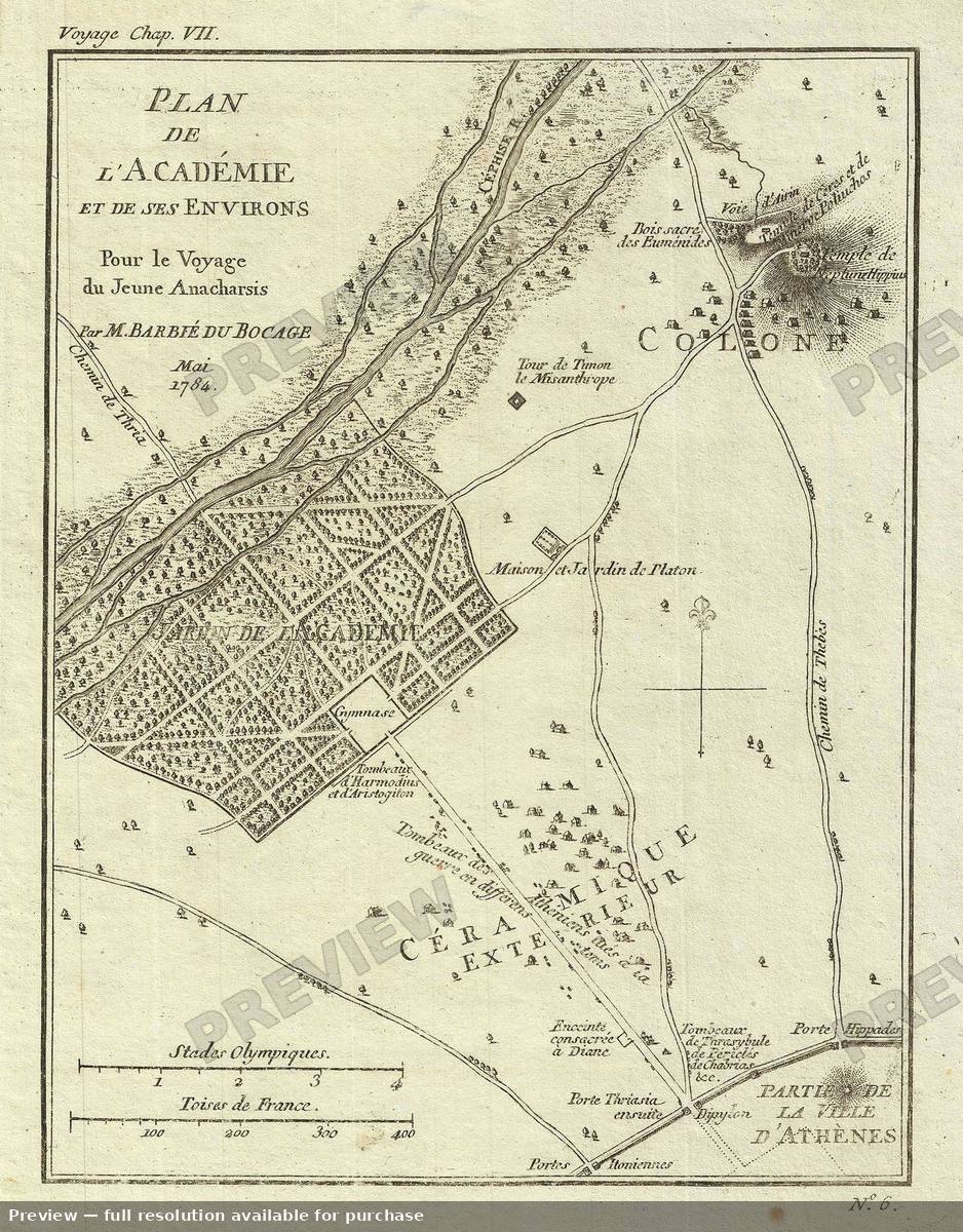 Antique map: Academy, 1791