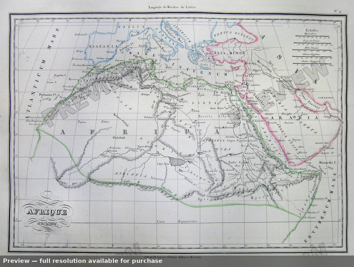 Antique map: Africa Ancient, 1837