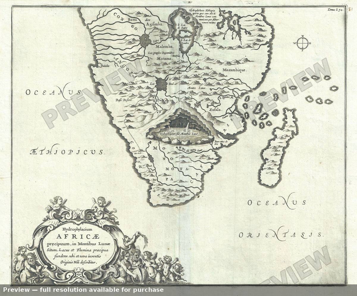Antique map: Africae, 1665