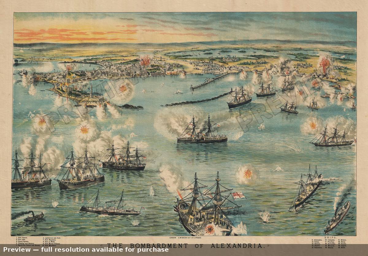 Antique map: Alexandria Battle, 1890