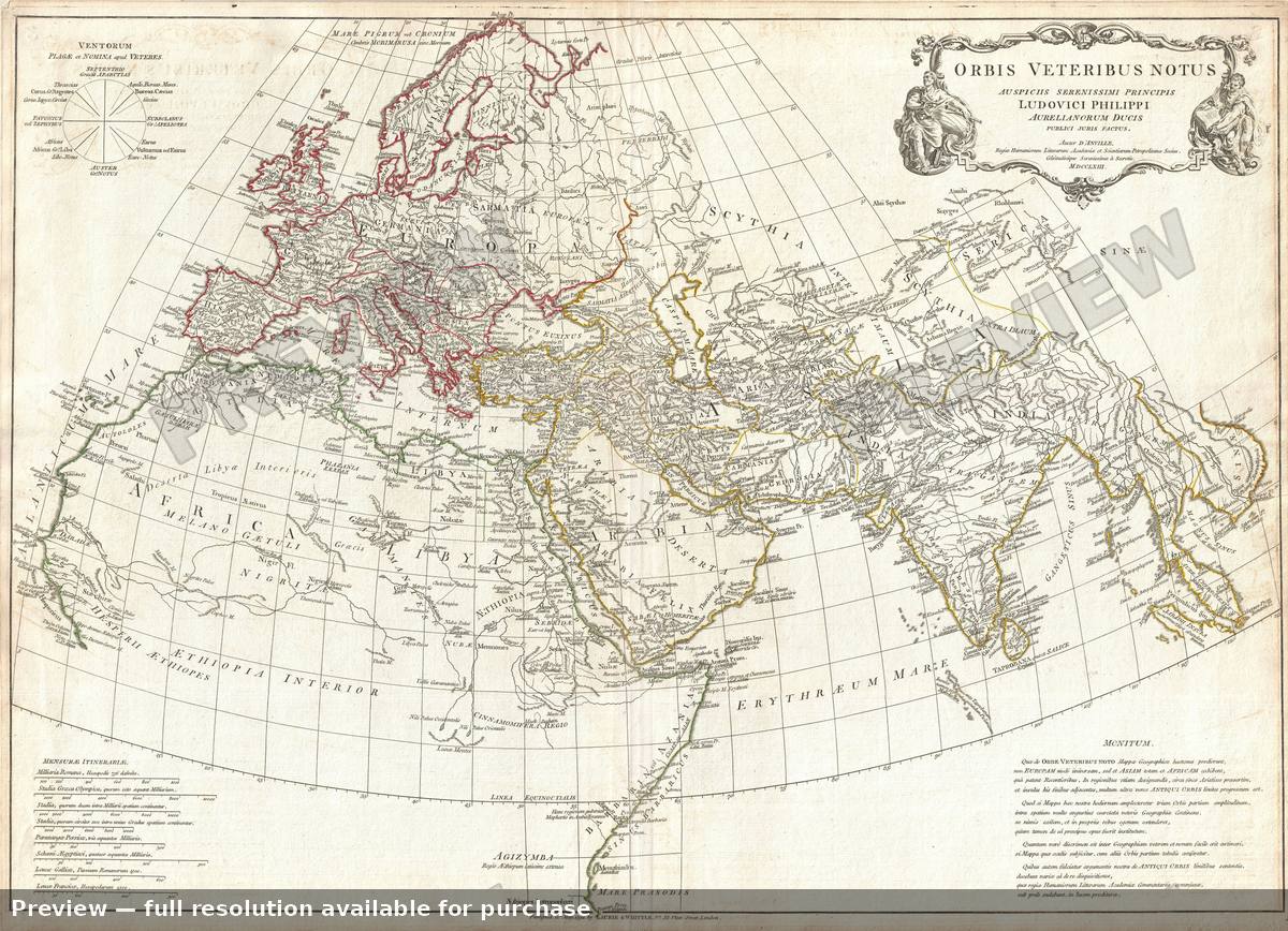 Antique map: Ancient World, 1794
