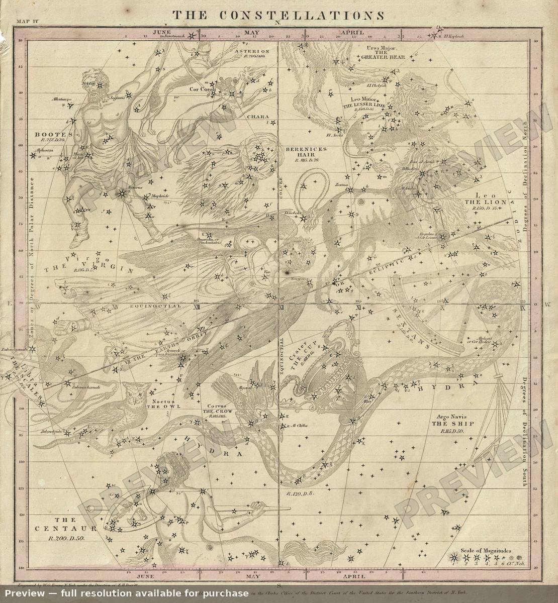 Antique map: Apr May Jun 2, 1856