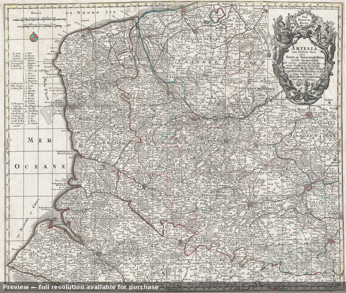 Antique map: Artesia, 1760