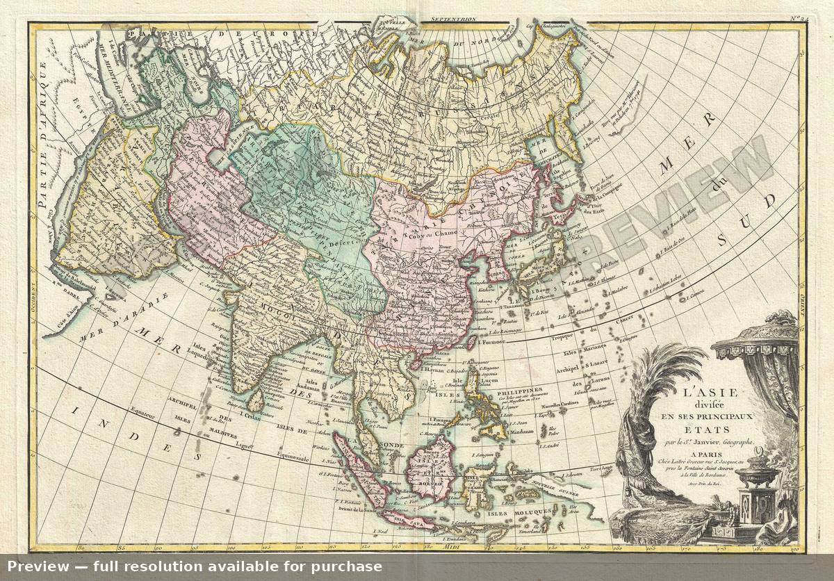 Antique map: Asia 2, 1770, 1770