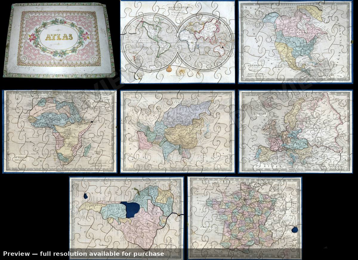 Antique map: Atlas, 1845
