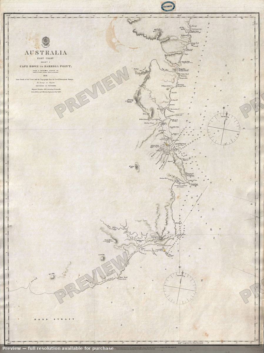 Antique map: Australia Jervis Howe, 1865