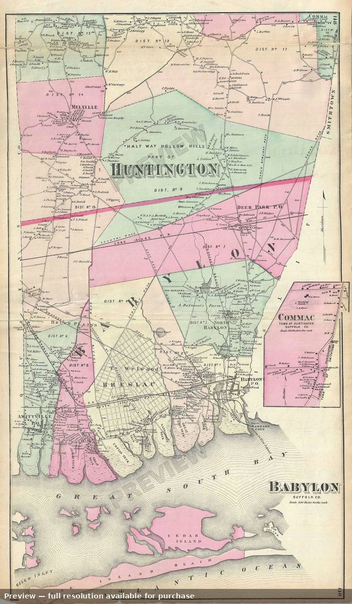 Antique map: Babylon 2, 1873