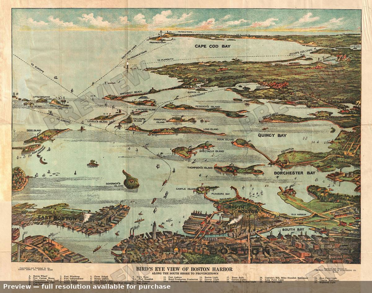 Antique map: Boston, 1899, 1899