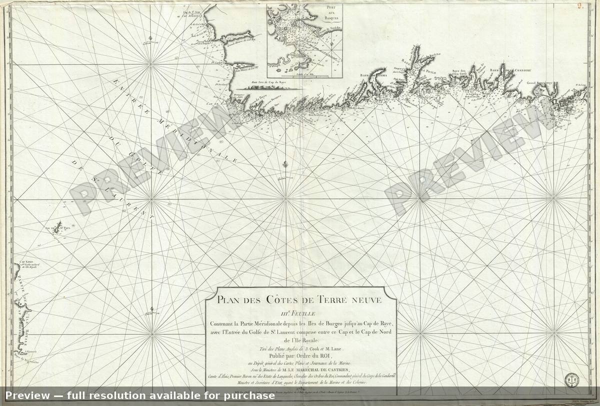 Antique map: Canada, 1784