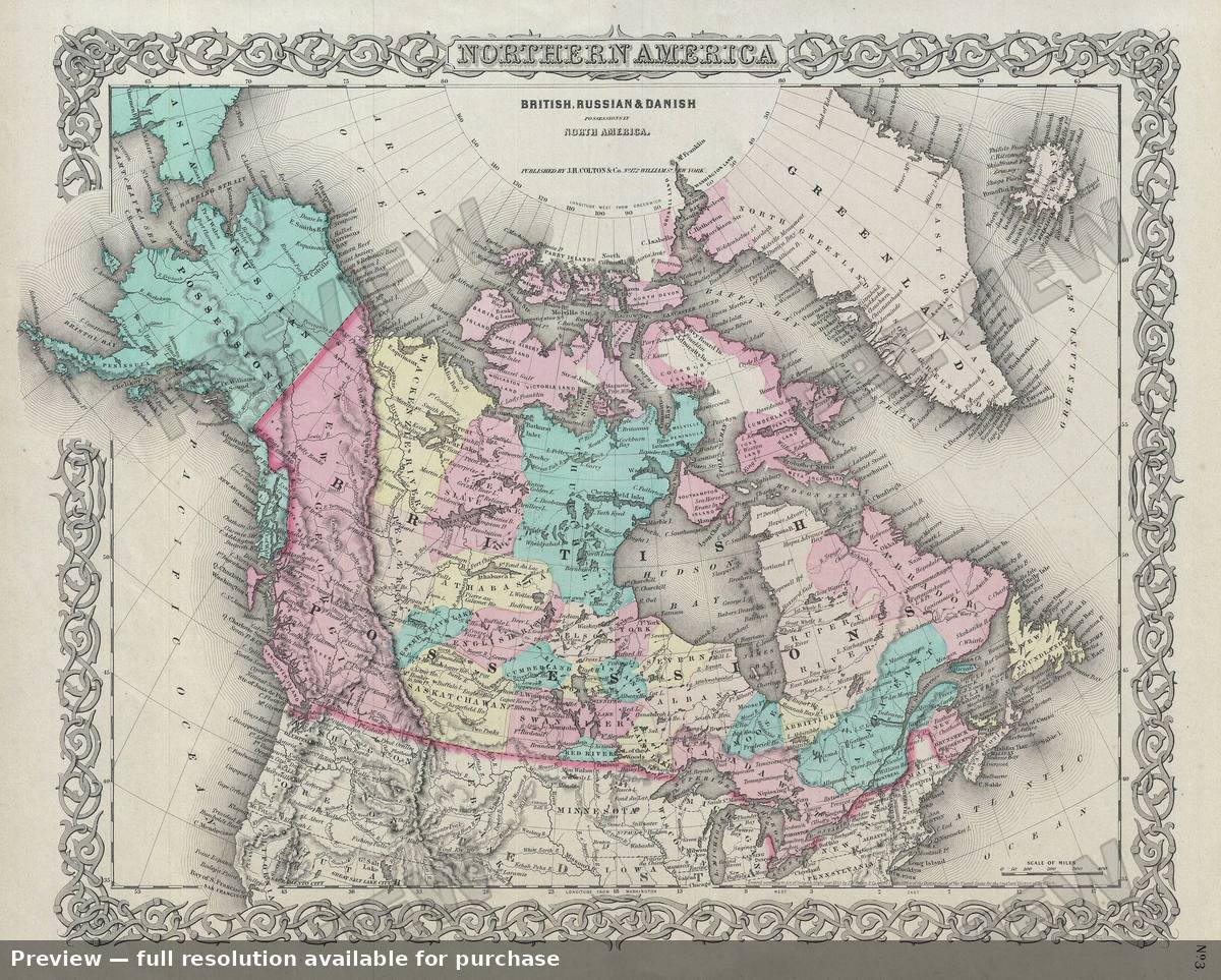 Antique map: Canada 2, 1856, 1856