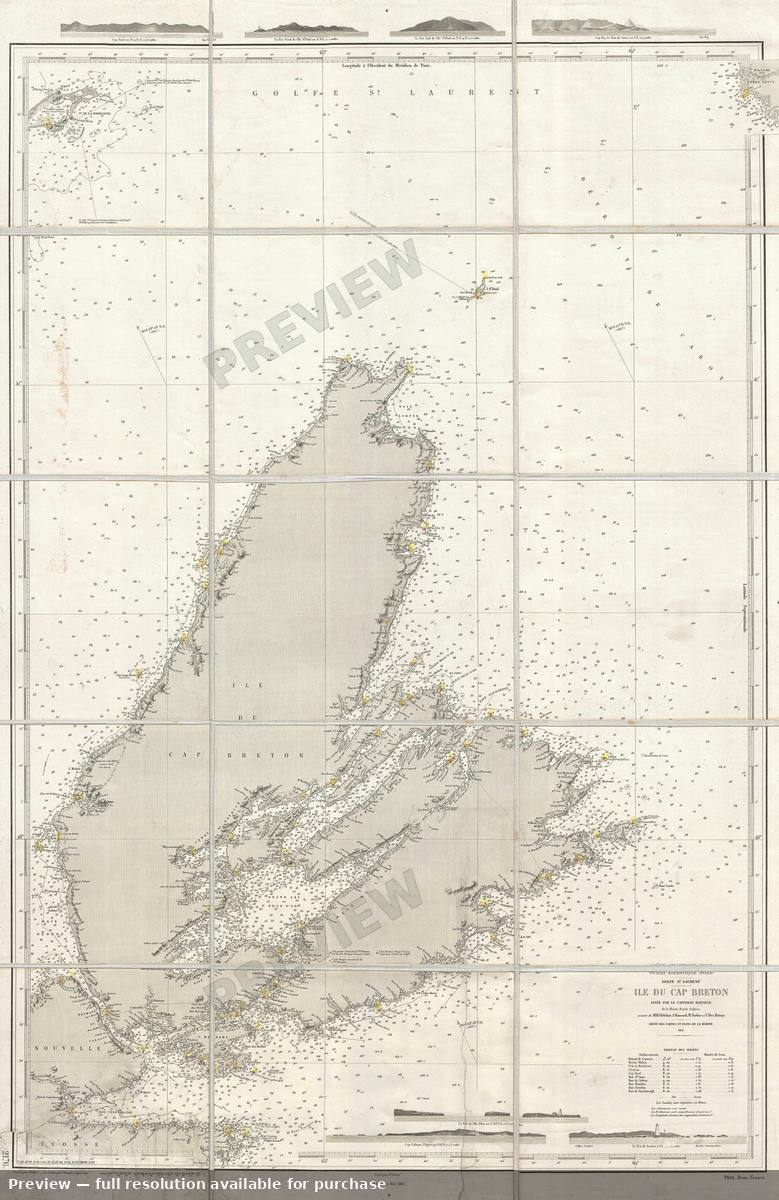 Antique map: Cape Breton Island, 1905, 1905