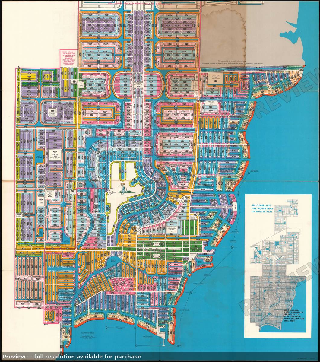 Antique map: Cape Coral South East, 1961, 1961