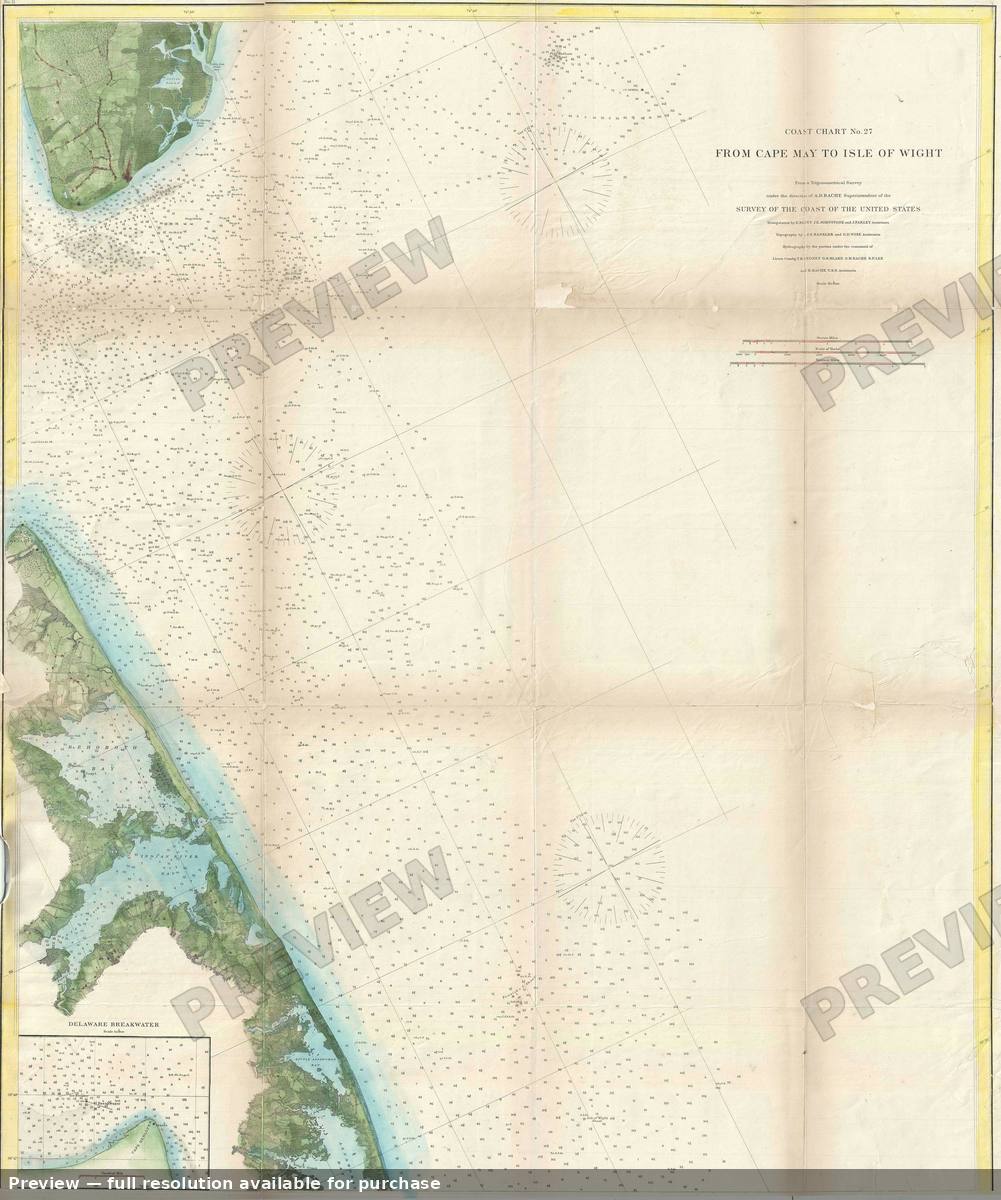 Antique map: Cape Map Isle Wight, 1860
