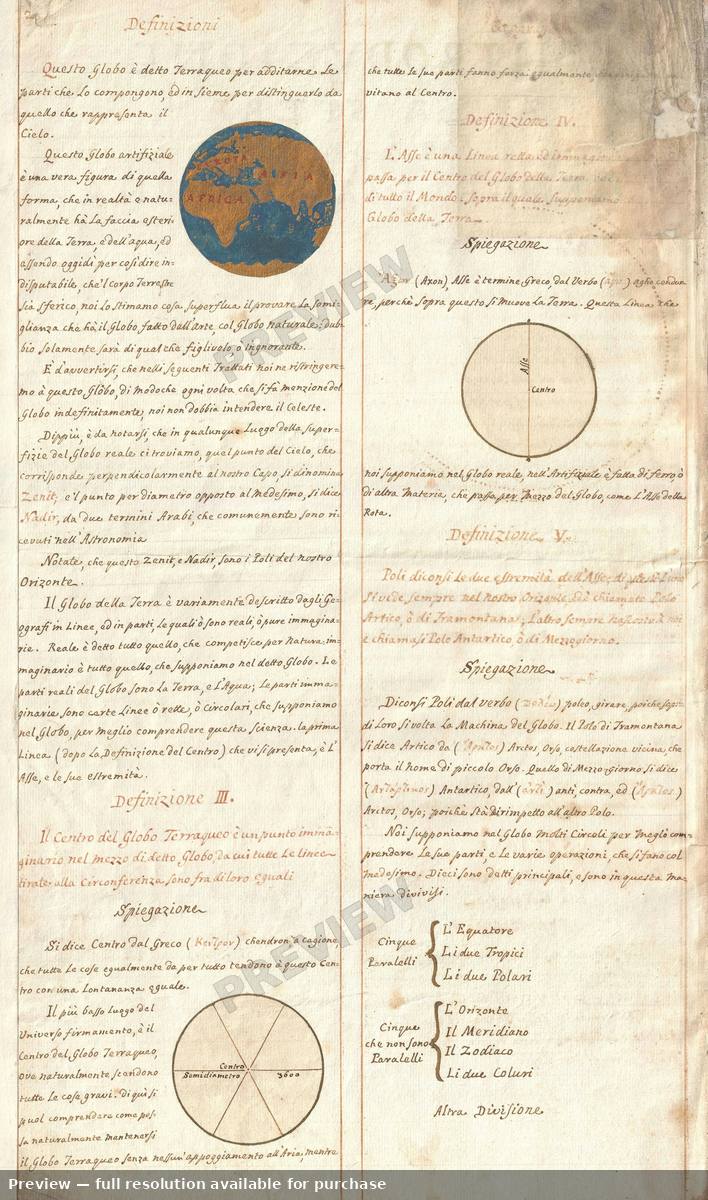 Antique map: Centro, 1720