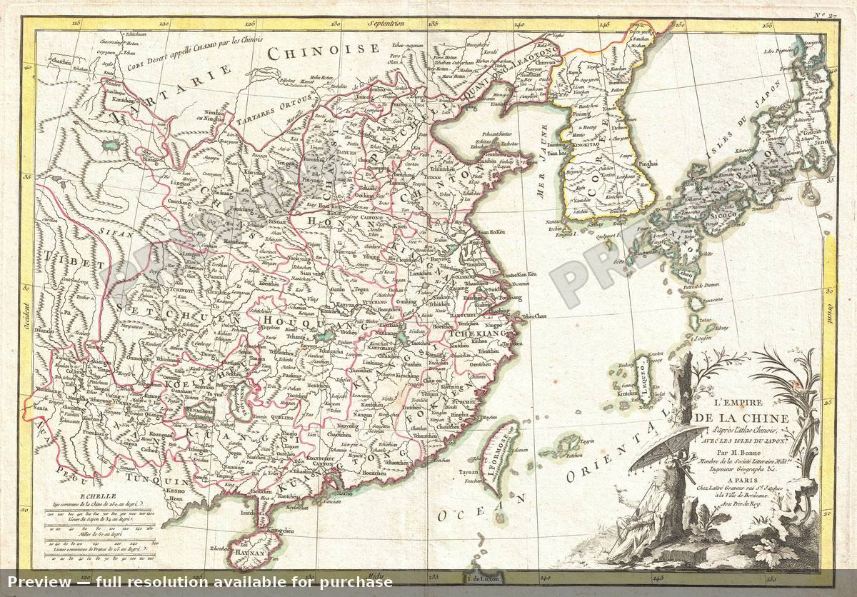 Antique map: China, 1770, 1770