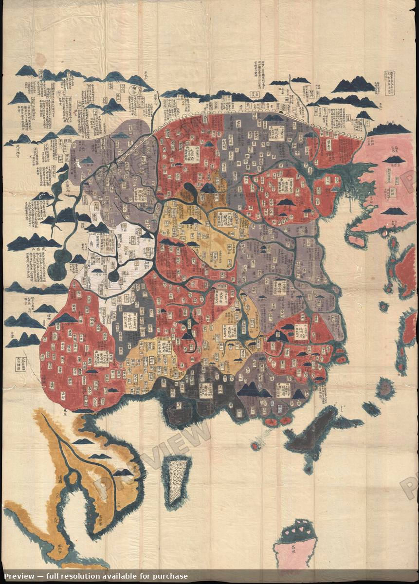 Antique map: China, 1800