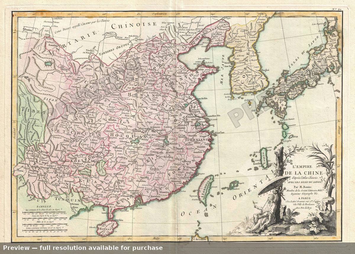 Antique map: China 2, 1770