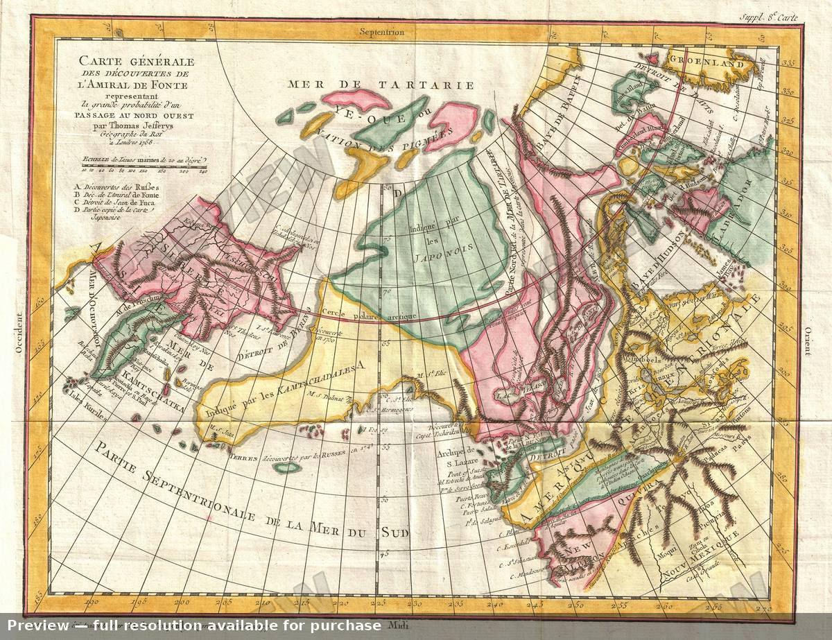 Antique map: De Fonte 2, 1768, 1768