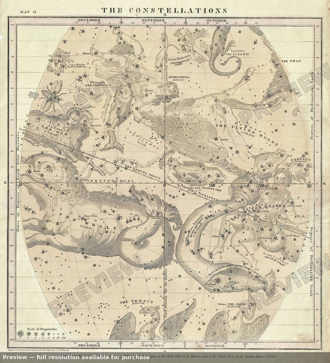 Antique map: Dec Nov Oct, 1856, 1856