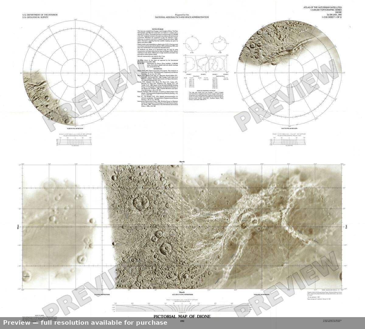 Antique map: Dione Pictorial, 1992