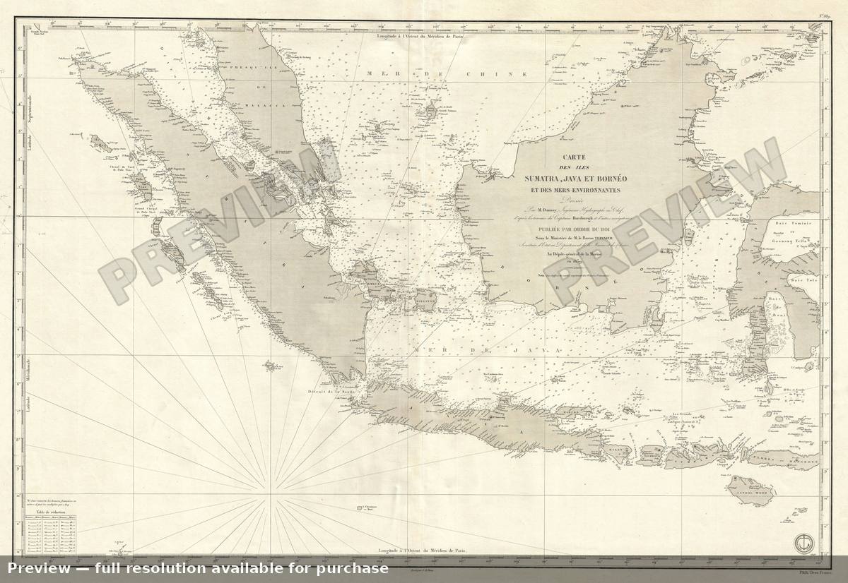 Antique map: East Indies, 1848