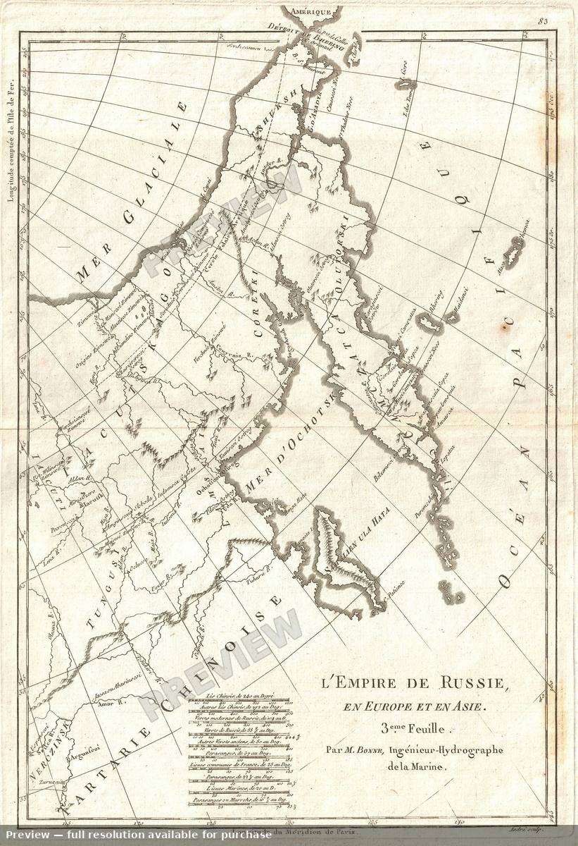 Antique map: Empire Russie 3, 1780, 1780