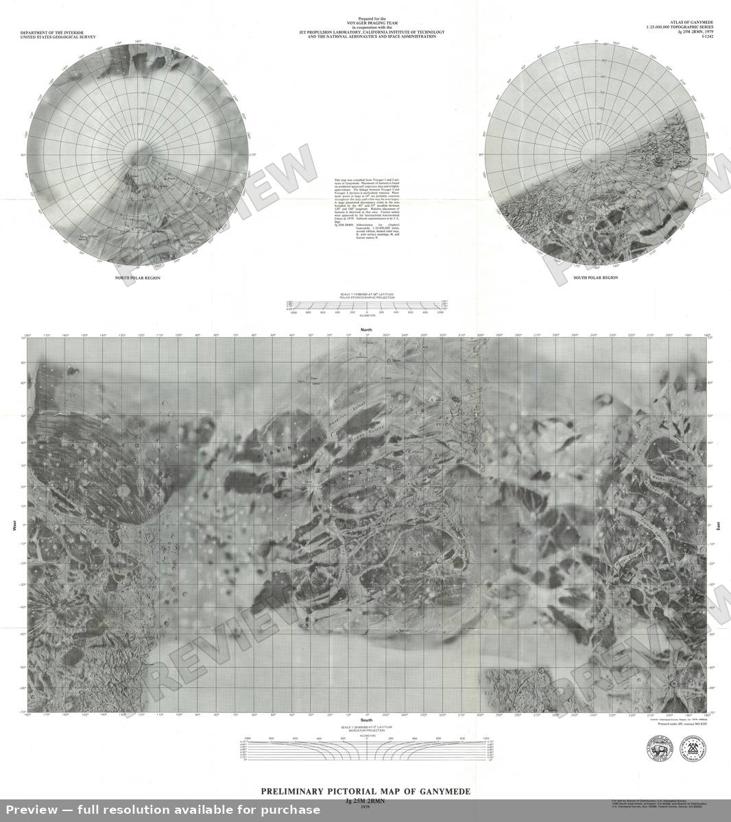 Antique map: Ganymede Pictorial, 1979