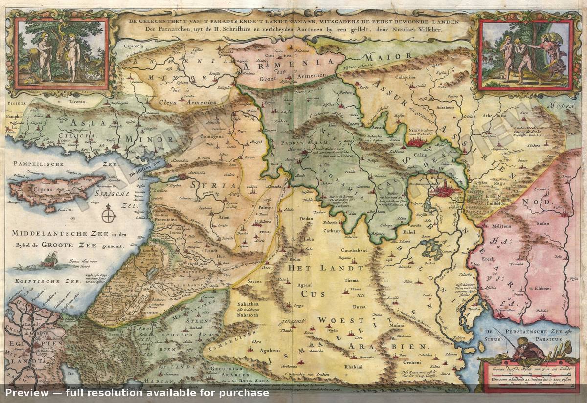 Antique map: Gelengentheyt, 1657
