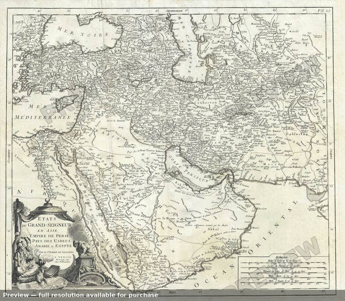 Antique map: Grand Seigneur, 1778