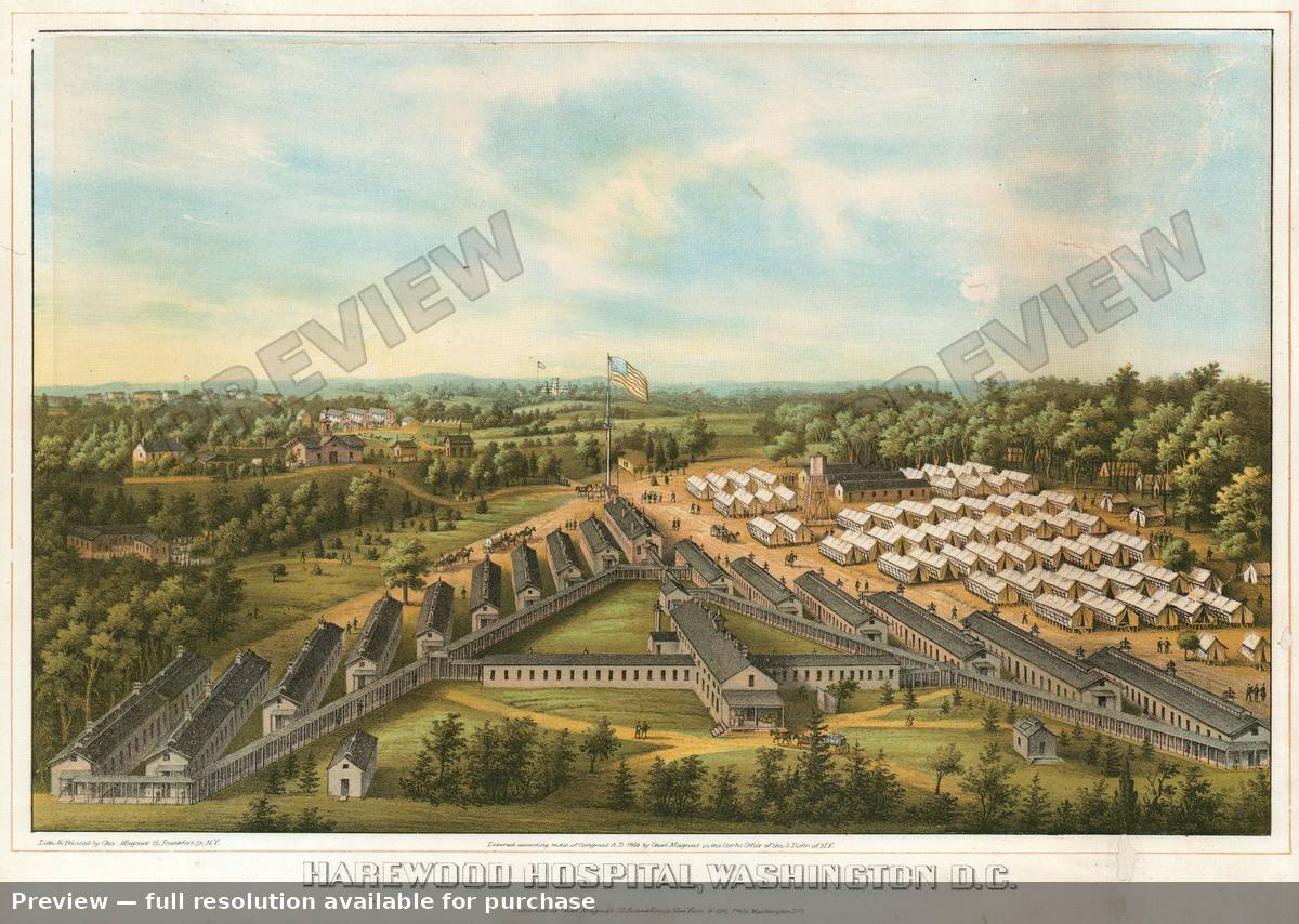 Antique map: Harewood, 1864, 1864