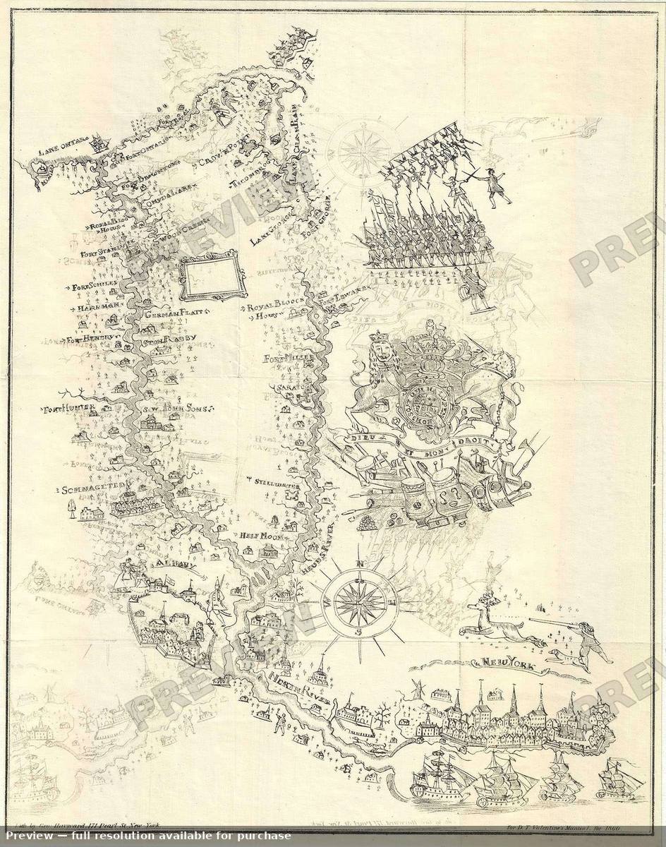 Antique map: Hudson Valley 2, 1860, 1860