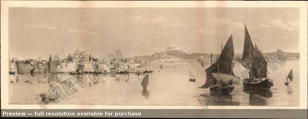 Antique map: Istanbul, 1901, 1901