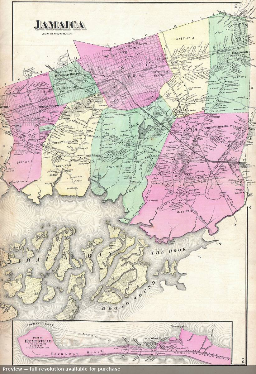 Antique map: Jamaica, 1873, 1873