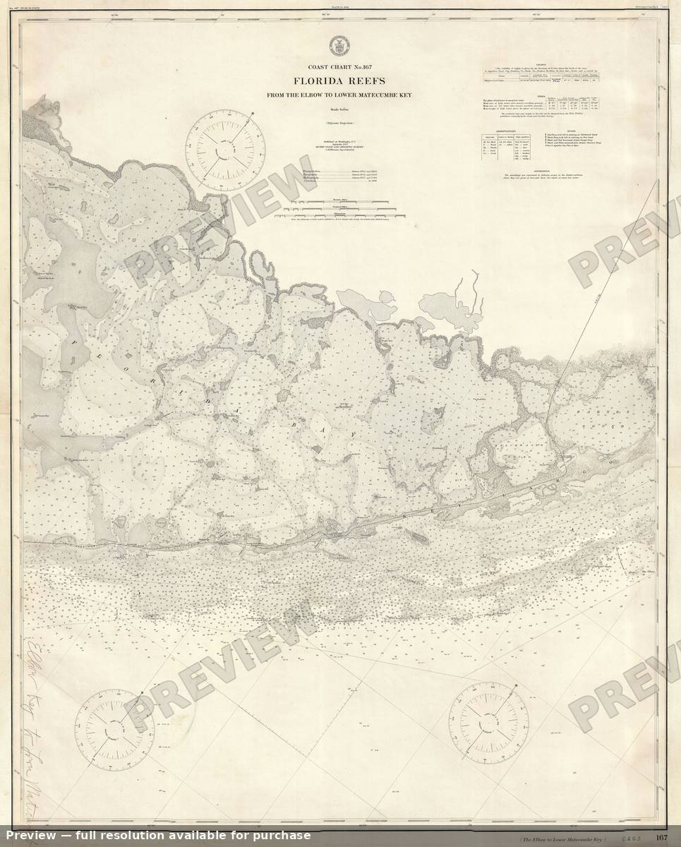 Antique map: Key Largo Florida, 1909, 1909