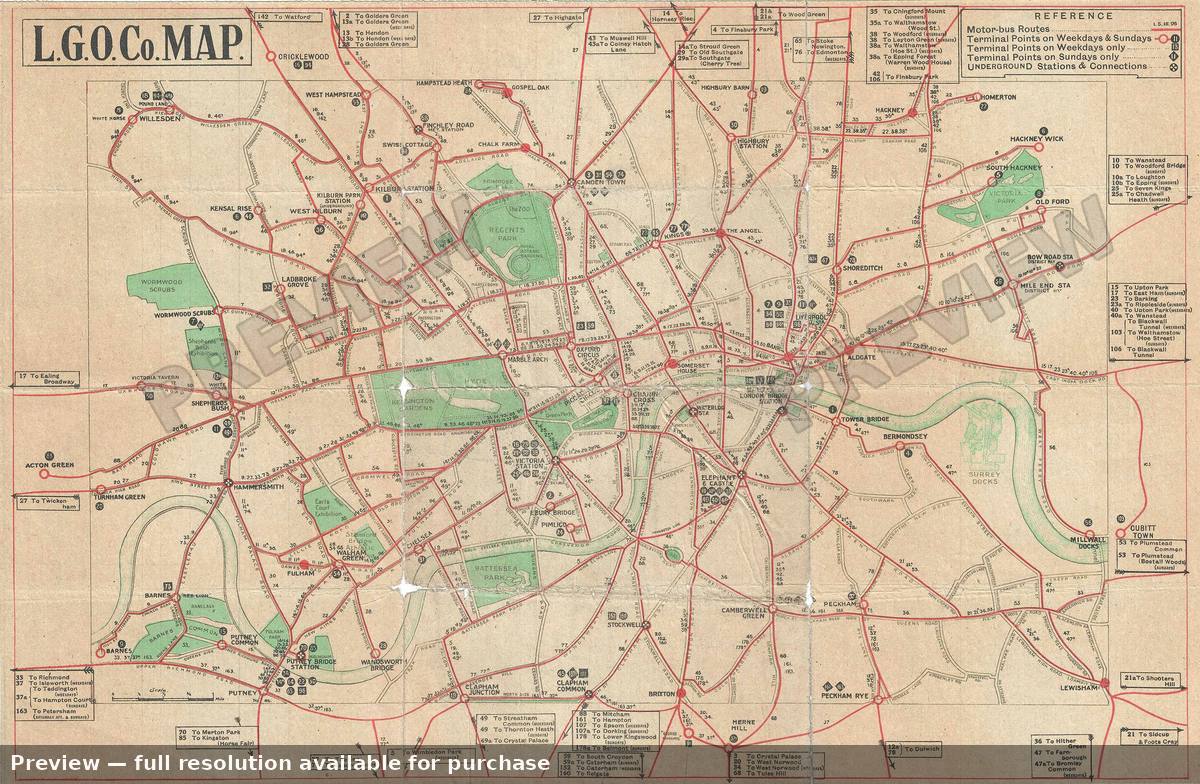 Antique map: LGO Co MAP, 1914, 1914
