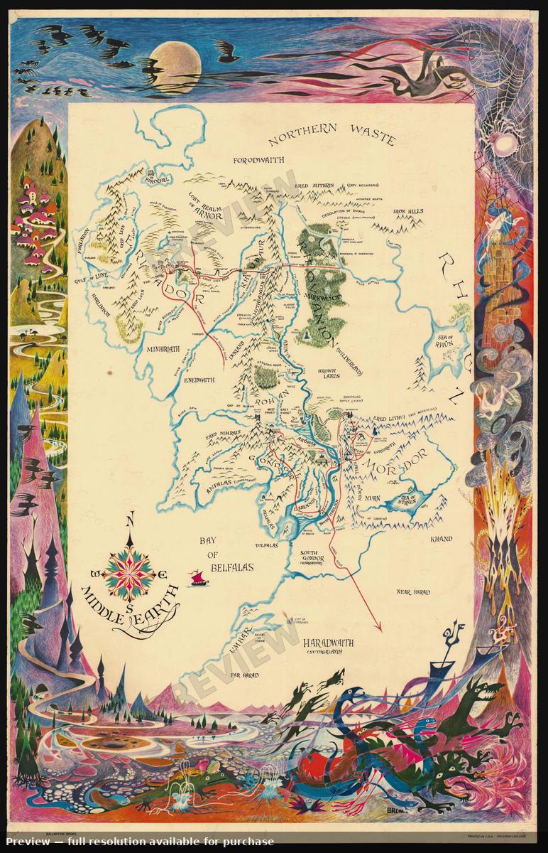 Antique map: LOT Rposter, 1969, 1969