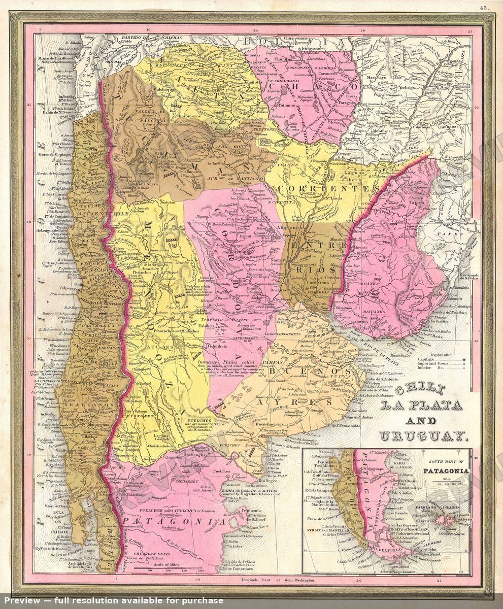 Antique map: La Plata, 1946, 1946