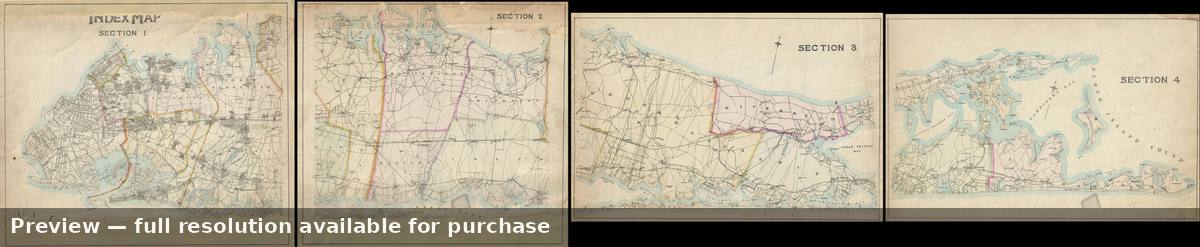 Antique map: Long Island, 1896, 1896