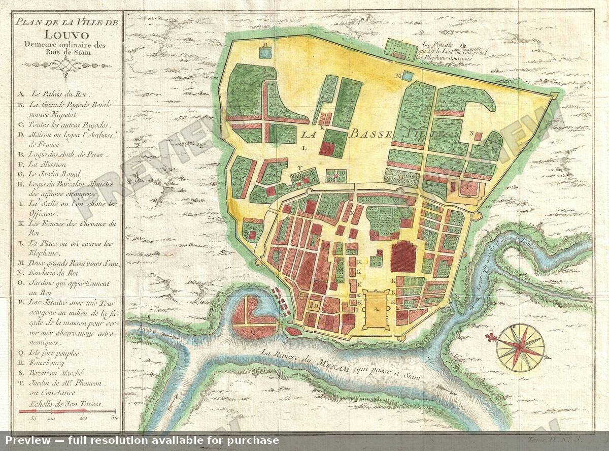 Antique map: Luovo, 1749