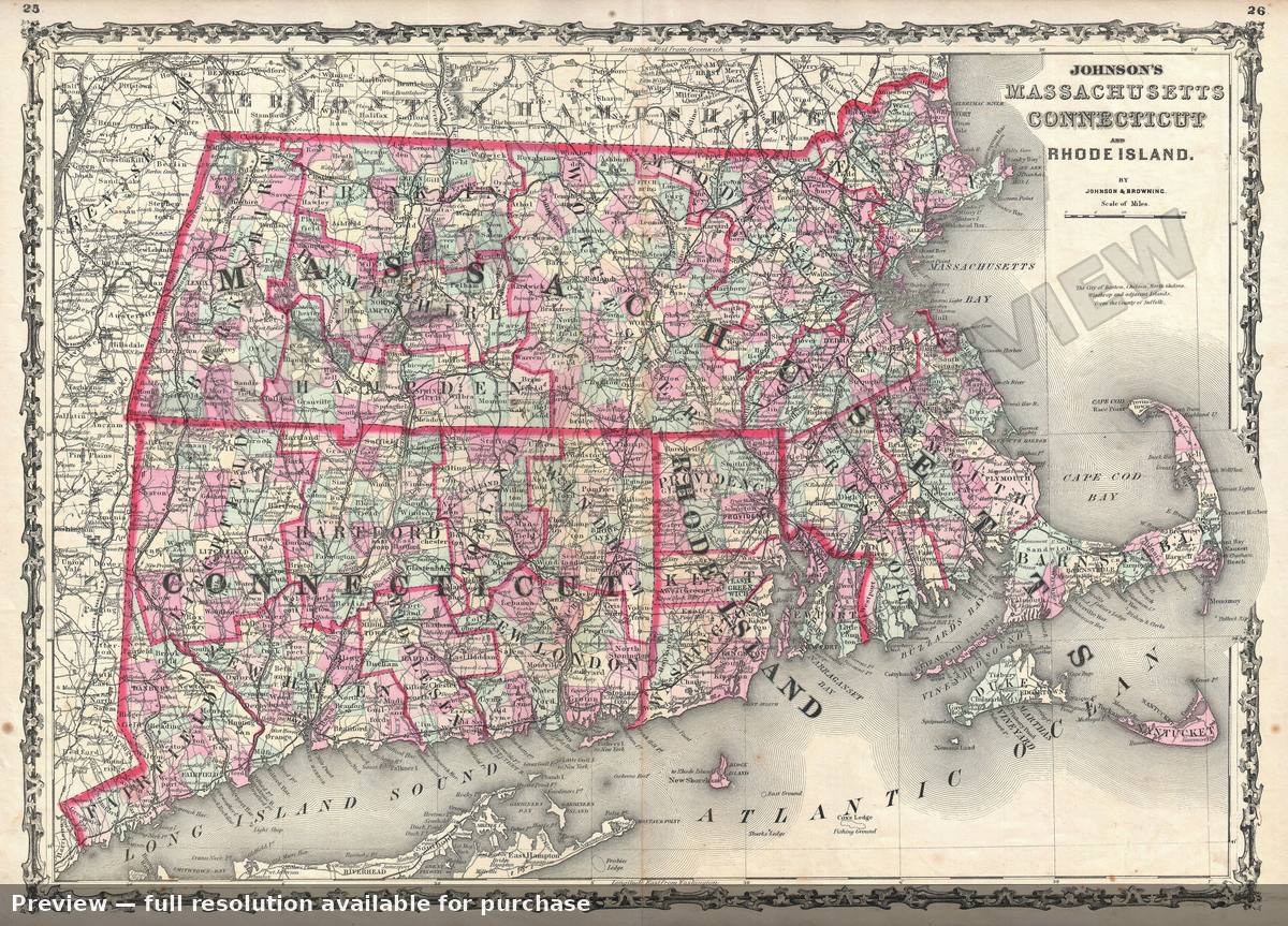 Antique map: MACTRI, 1861, 1861