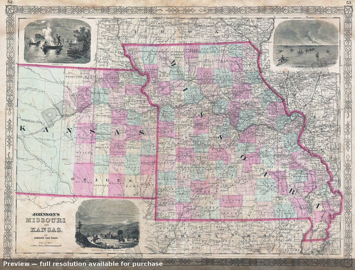 Antique map: MIKA 2, 1864, 1864