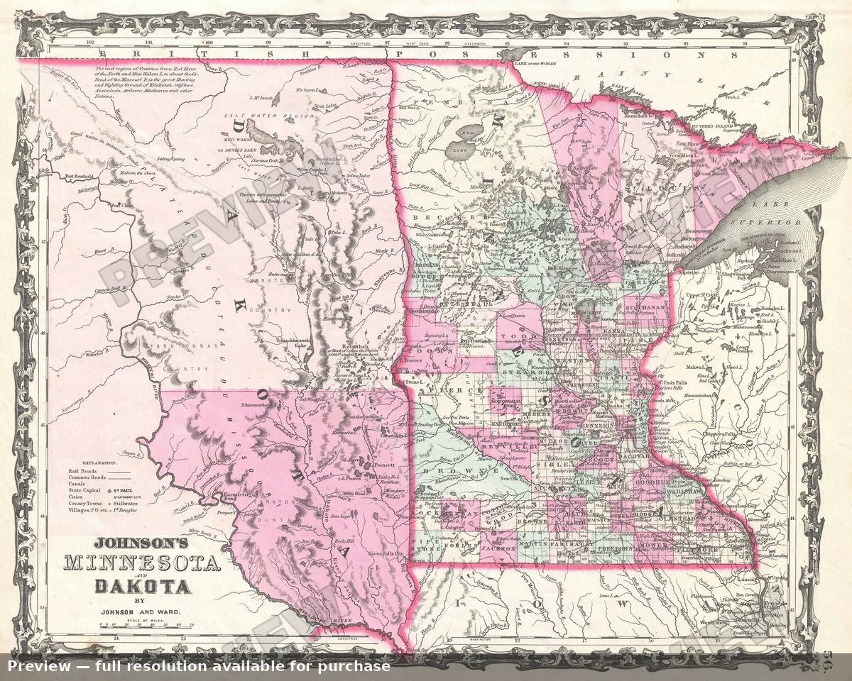 Antique map: MNDK, 1862, 1862