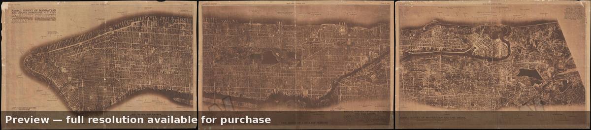 Antique map: Manhattan, 1922, 1922