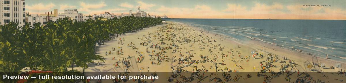 Antique map: Miami Beach, 1947, 1947