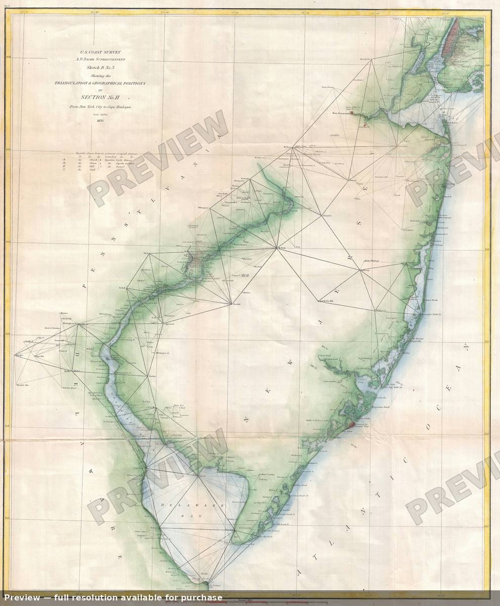 Antique map: New Jersey, 1873, 1873