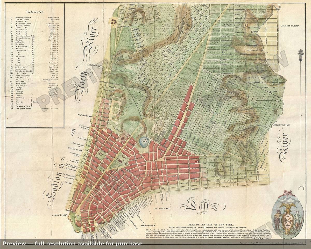 Antique map: New York, 1859, 1859