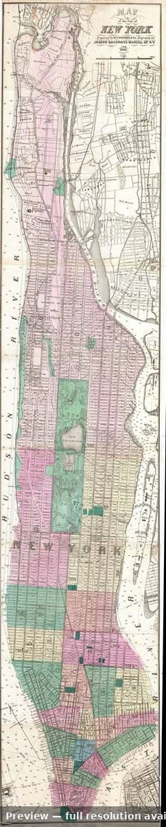 Antique map: New York, 1868, 1868