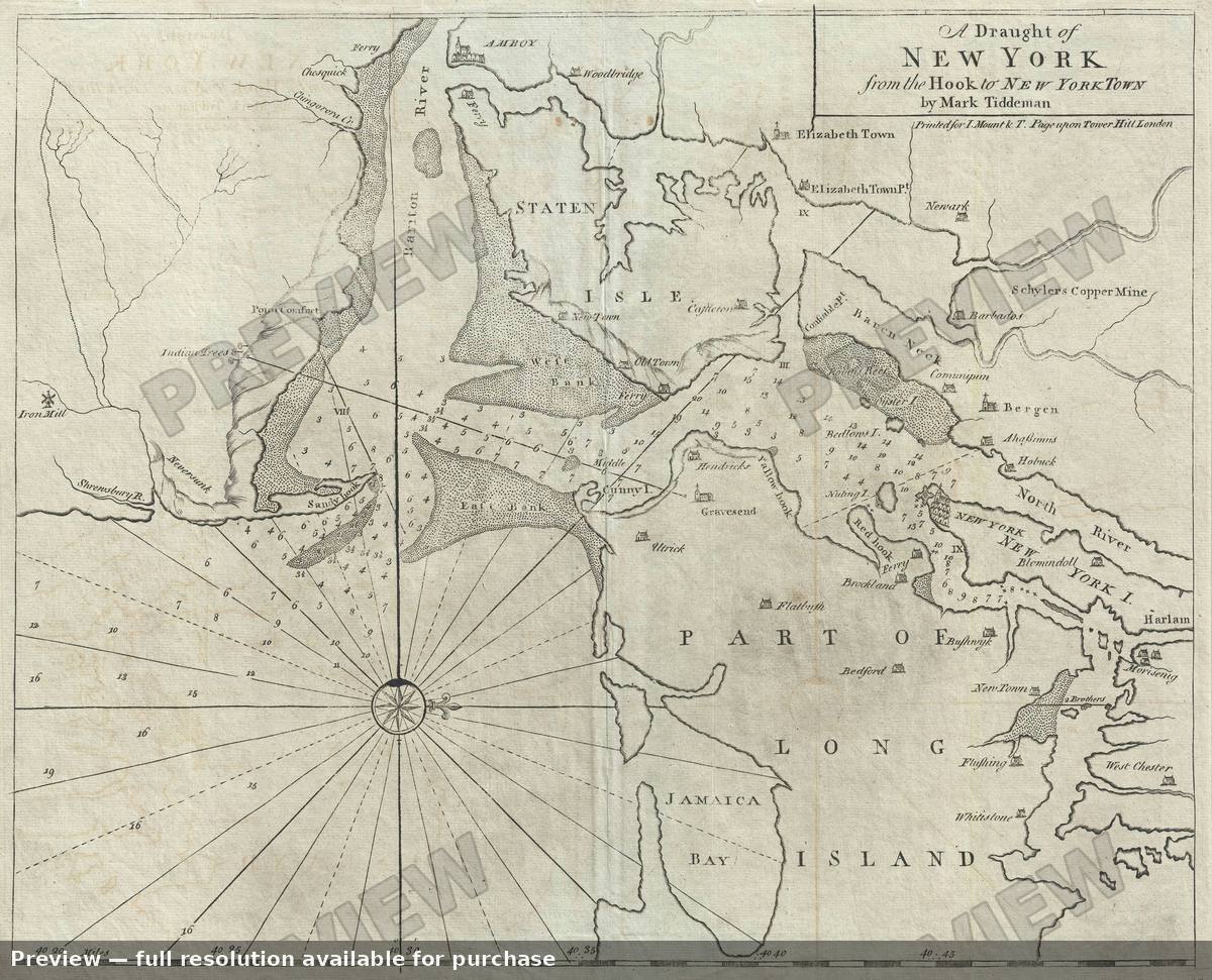 Antique map: New York, 1773, 1773