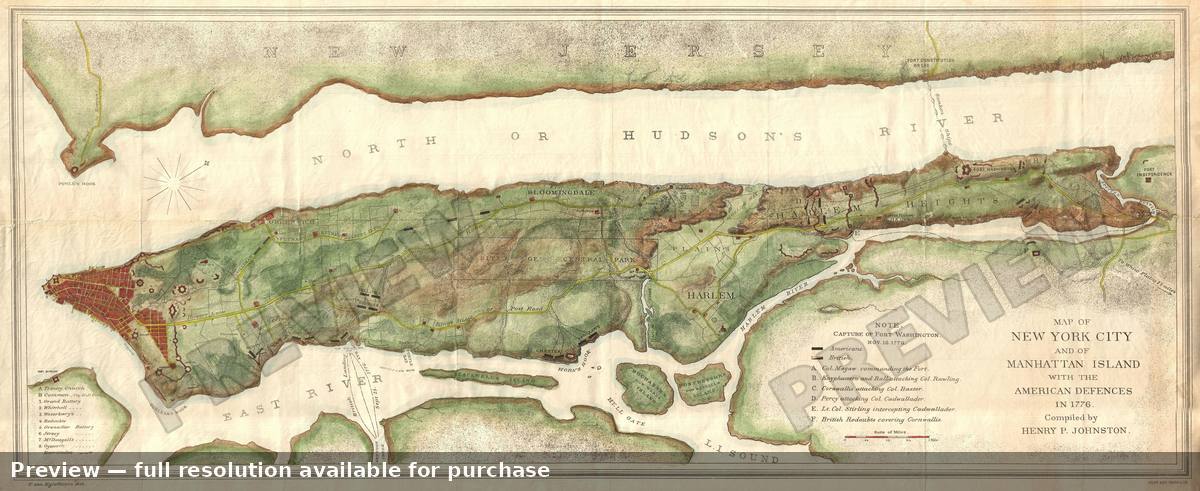 Antique map: New York City, 1878, 1878