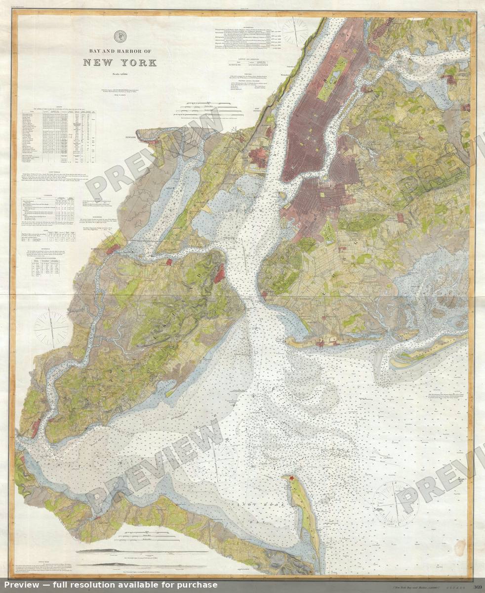 Antique map: New York City, 1889, 1889